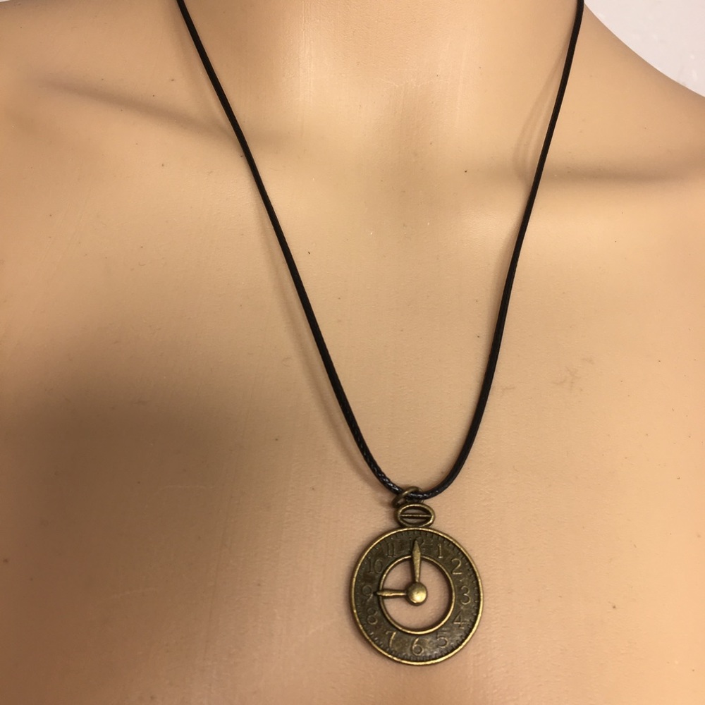 Handcrafted Open Face Clock Charm